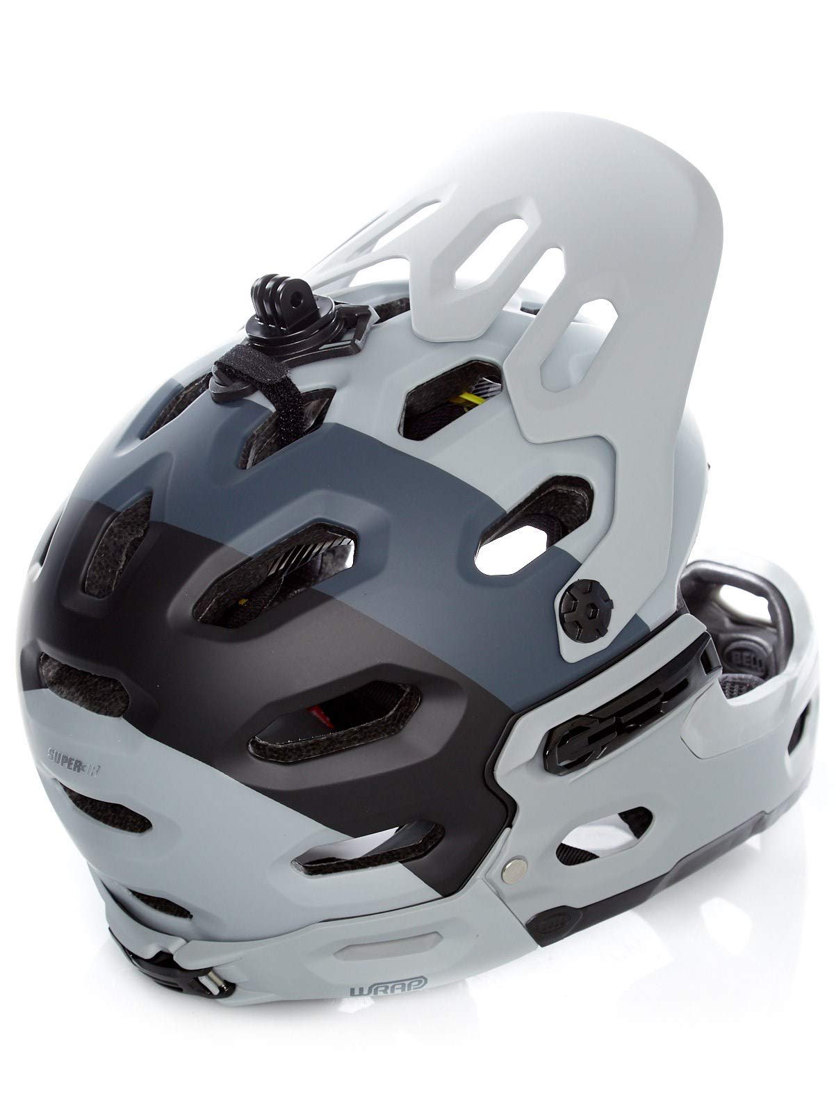 Шлем BELL Super 3R MIPS MTB, матовый серый Downdraft, L/58-62 см, фото №3