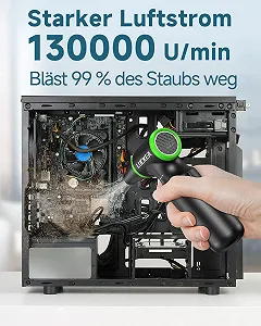 Електрична повітродувка 3 швидкості 130 000 RPM 6000 мАг synthetic.ua - Фото 1