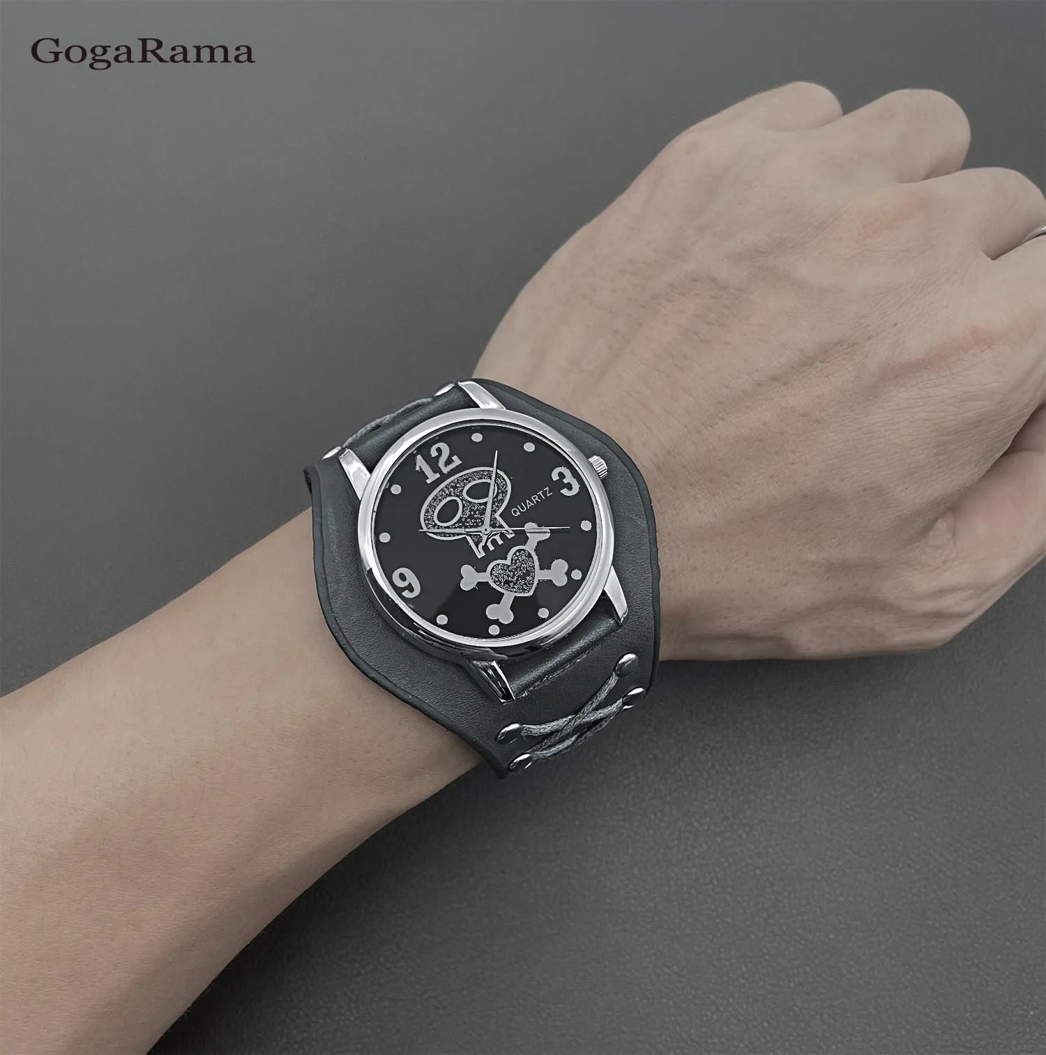 Часы GOGARAMA Nightmare Before Christmas Кварцевые Череп Кожаный Ремешок, фото №6 Часы GOGARAMA Nightmare Before Christmas Кварцевые Череп Кожаный Ремешок, фото №6