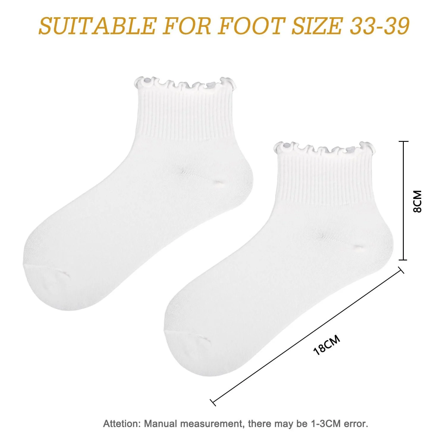 Женские носки с рюшами - 6 пар, белые носки с рюшами, хлопковые носки-следки, женские дышащие трикотажные мягкие подарочные носки, фото №7 Женские носки с рюшами - 6 пар, белые носки с рюшами, хлопковые носки-следки, женские дышащие трикотажные мягкие подарочные носки, фото №7