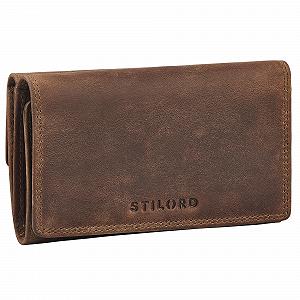 Кошелек STILORD 'Daria' Кожаный Большой RFID Коричневый - Фото 1