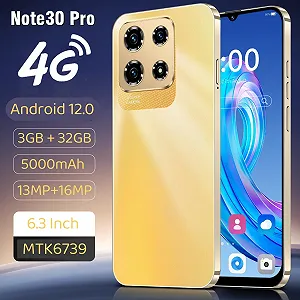 Смартфон Note30Pro 3/32GB 6.3" HD+ 16+13 MP Dual SIM Gold synthetic.ua - Фото 1