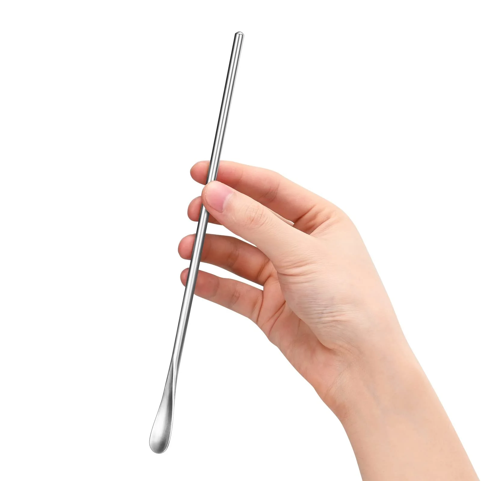 Ложка для змішування з нержавіючої сталі, 8 шт, 21,8 см, фото №5