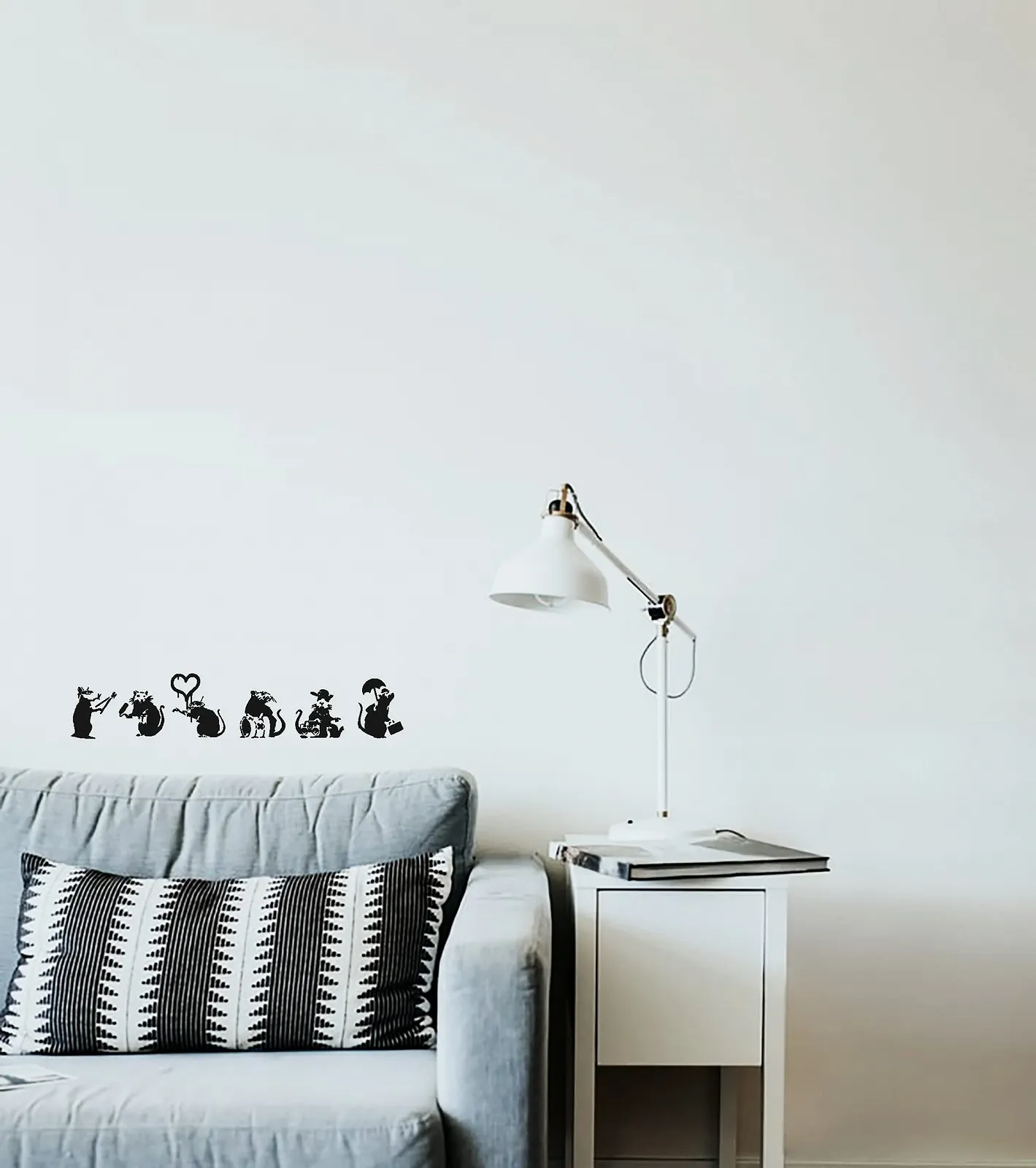 Наклейка на стіну Banksy Rat Collection 7.5–10.5 см, фото №4