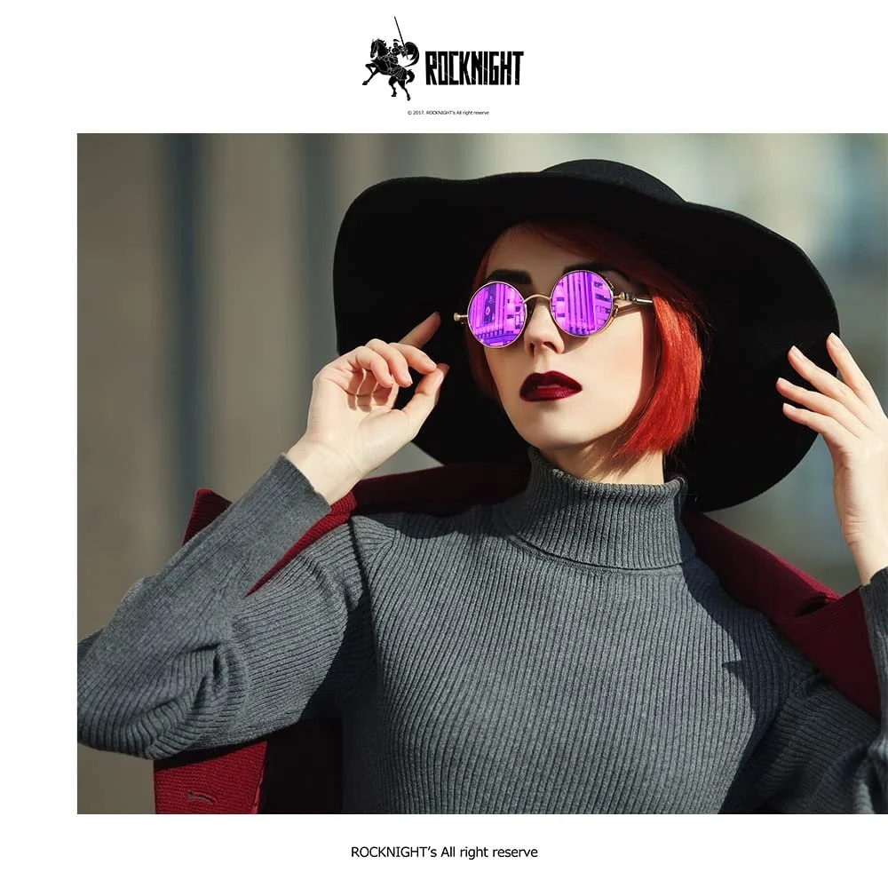 Солнцезащитные очки Круглые ROCKNIGHT Gothic Steampunk Поляризованные UV400 Protection Ретро, фото №2 Солнцезащитные очки Круглые ROCKNIGHT Gothic Steampunk Поляризованные UV400 Protection Ретро, фото №2