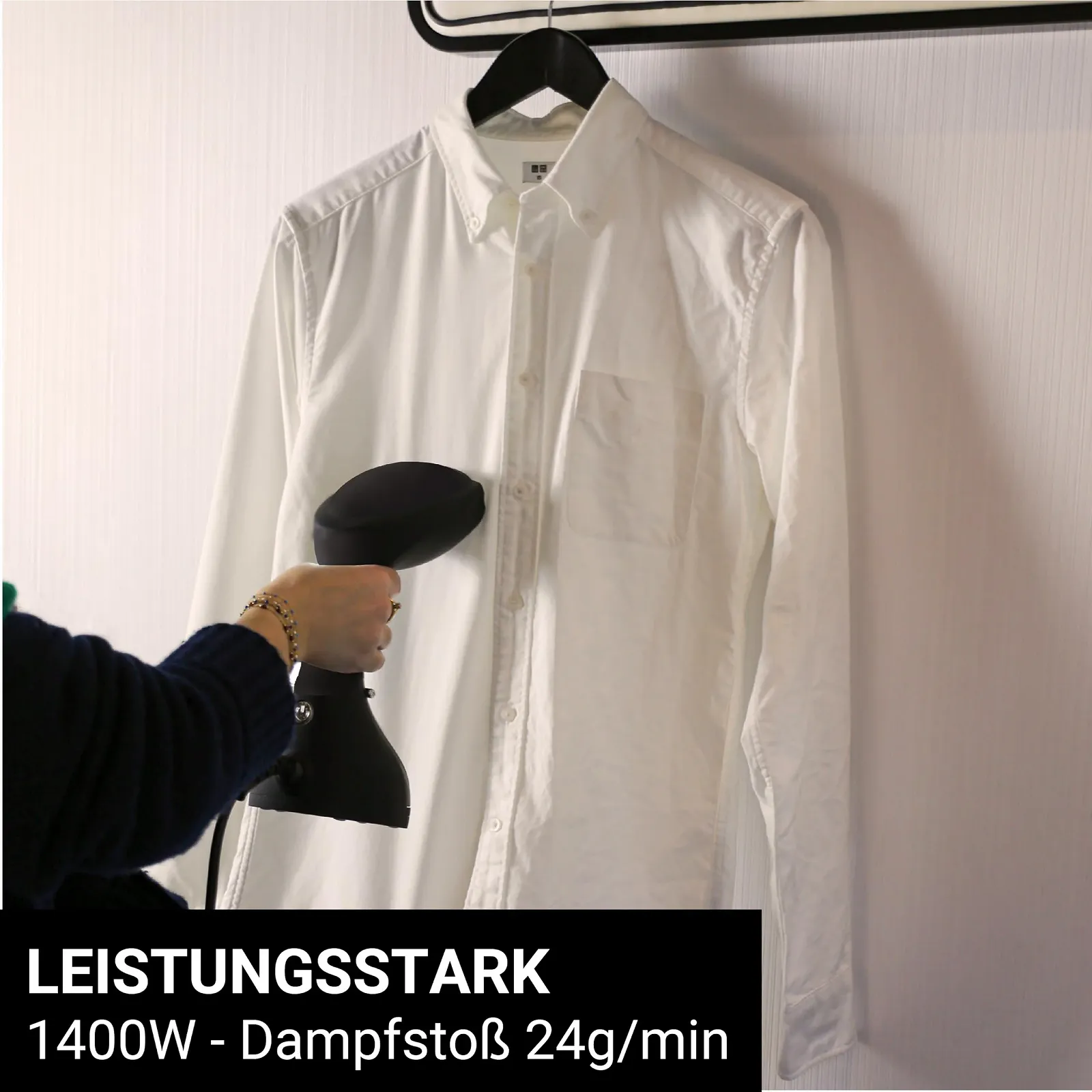 Портативный отпариватель SteamOne EUTAC140B 1400 Вт 24 г/мин 260 мл, фото №2