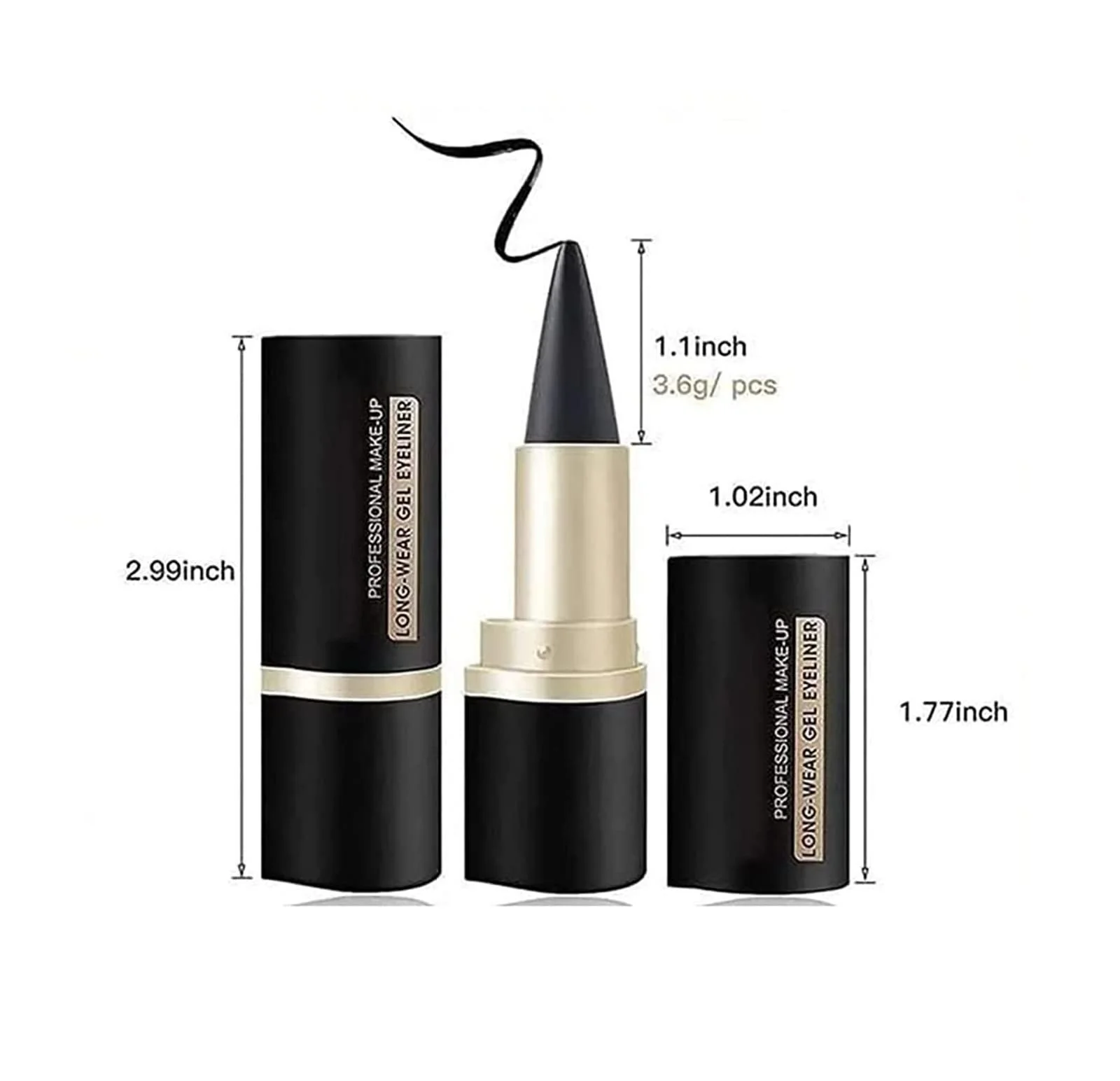 Олівець для очей Matte Quick-Dry, Ultra Black Gel Eyeliner, Водостійкий, стійка до розмазування, фото №5 Олівець для очей Matte Quick-Dry, Ultra Black Gel Eyeliner, Водостійкий, стійка до розмазування, фото №5