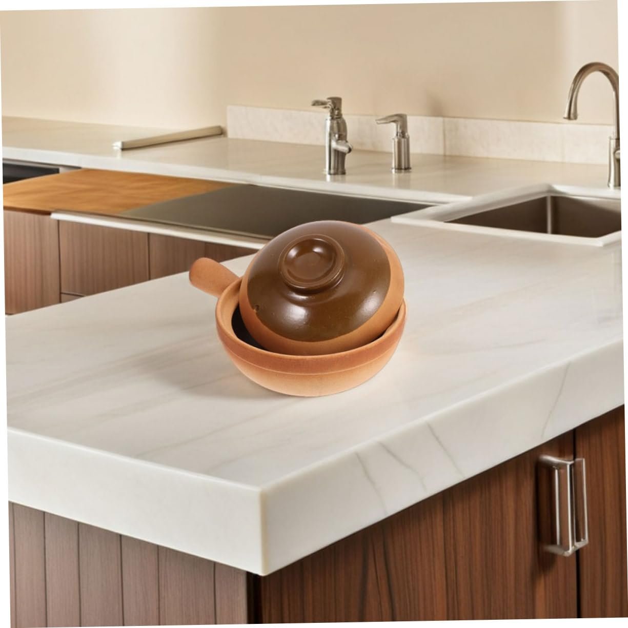 Кастрюля NOLITOY глиняная традиционная с крышкой для риса и супа, фото №6