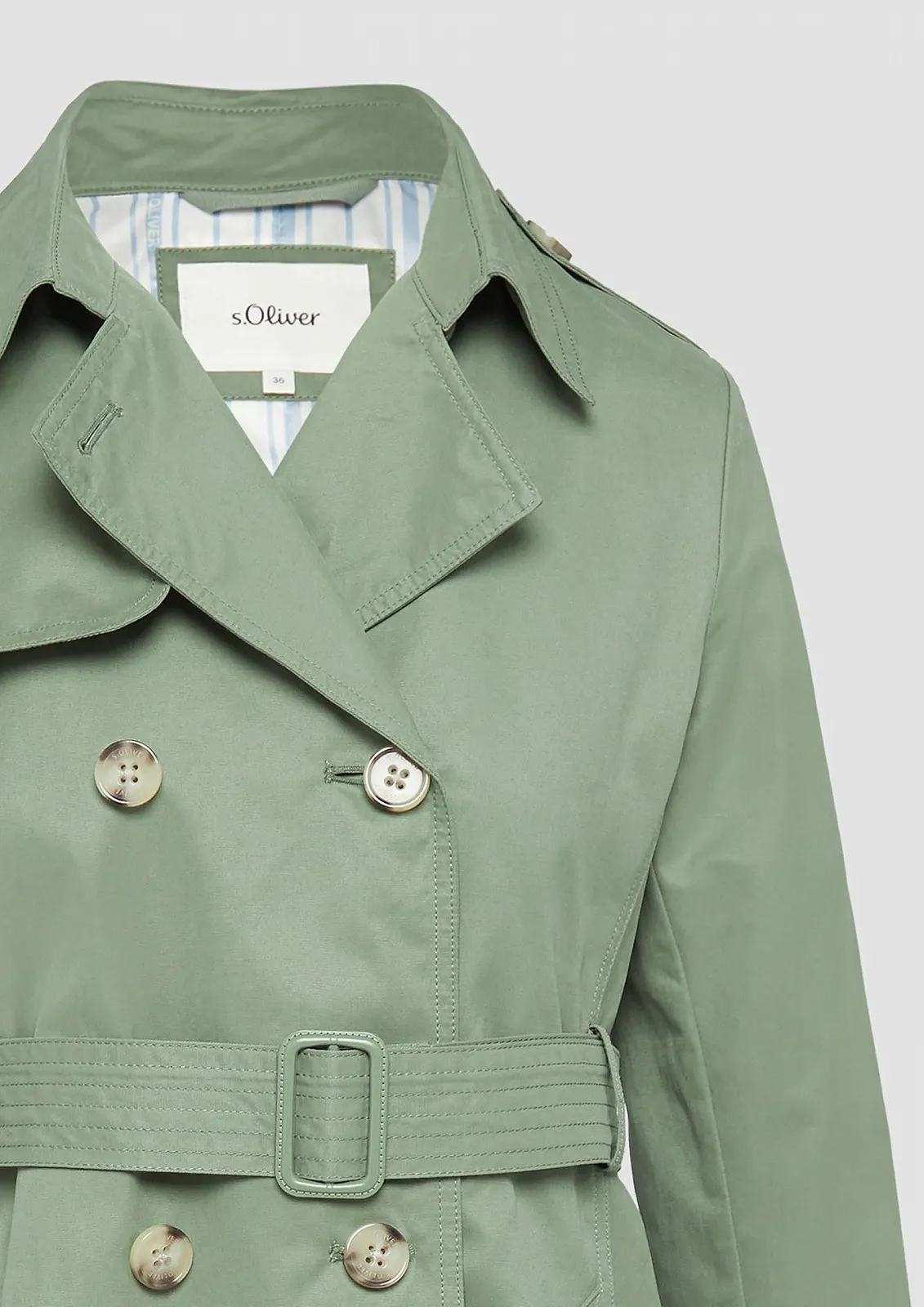 Тренч s.Oliver З смугастою підкладкою, фото №4 Тренч s.Oliver З смугастою підкладкою, фото №4