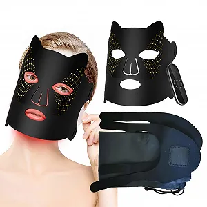 Маска для обличчя зі світлодіодним підсвічуванням, догляд червоним світлом для обличчя - Фото 1