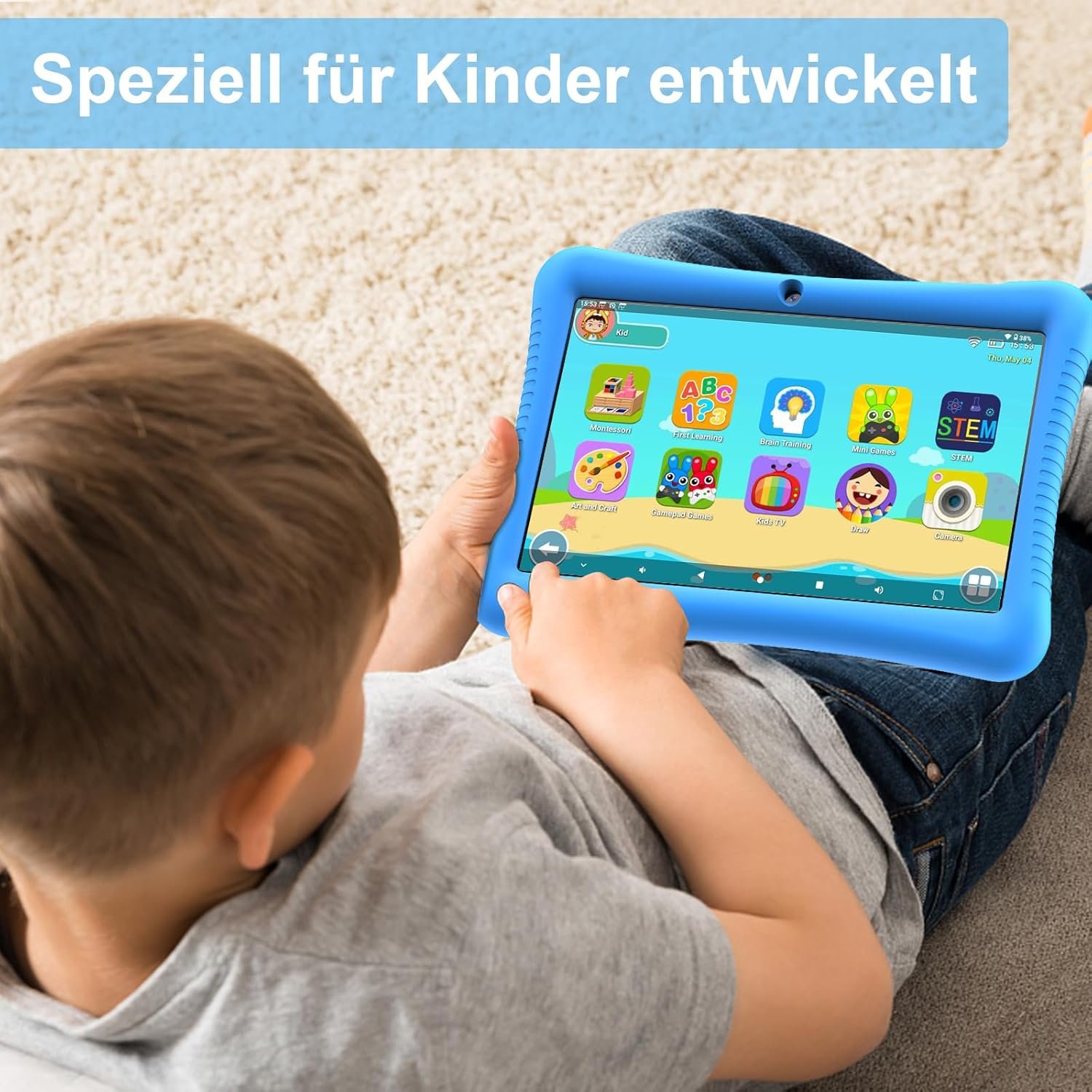 Планшет 10.1" Semeakoko SS10A 3/32Gb 4 ядра Android 14 6000mAh Синий, фото №5