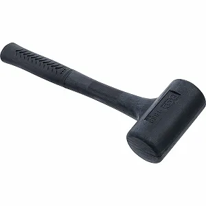 Безінерційний молоток BGS 1868 Blow Back Proof Soft Head 60 мм Чорний/Білий - Фото 1