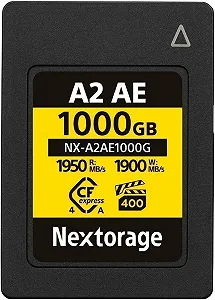 Купить Карта памяти Nextorage Advanced Edition NX-A2AE1000G 1000GB CFexpress 4.0 Type A - Фото 1 Карта памяти Nextorage Advanced Edition NX-A2AE1000G 1000GB CFexpress 4.0 Type A - Фото 1