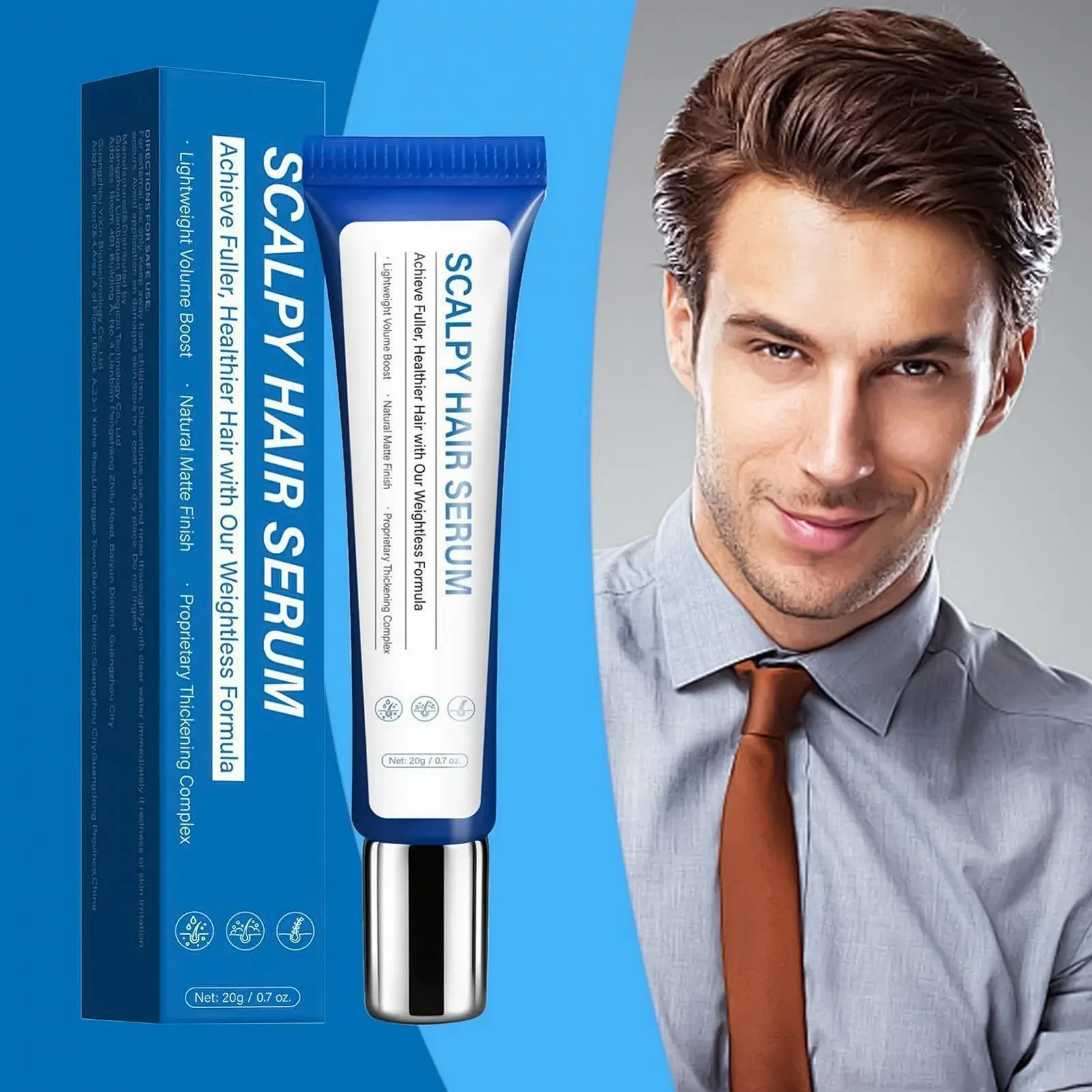 Розчин для догляду за шкірою голови для росту волосся Aceirropy 20г, фото №2