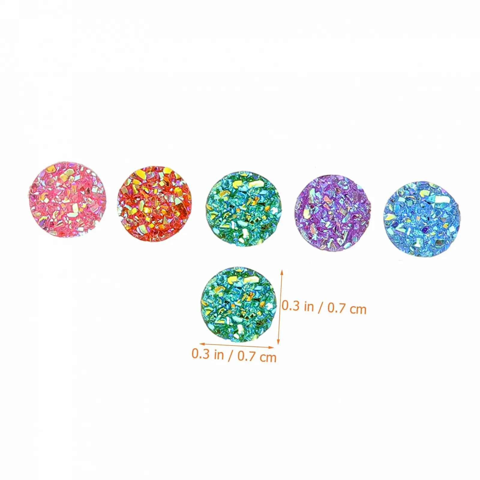 Стрази Плоскі декоративні 100 шт, фото №9