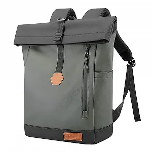 Рюкзак BANGE Rolltop Large Capacity Waterproof Green Classic - Фото 1