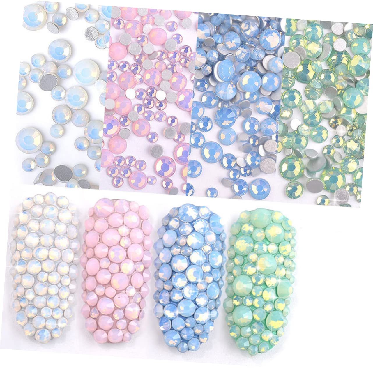 Стрази для нігтів FRCOLOR Набір Різнокольорові, фото №4