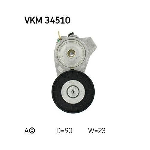 Натяжитель ремня, поликлиновой ремень SKF VKM 34510 для SAAB левый нижний, фото №2