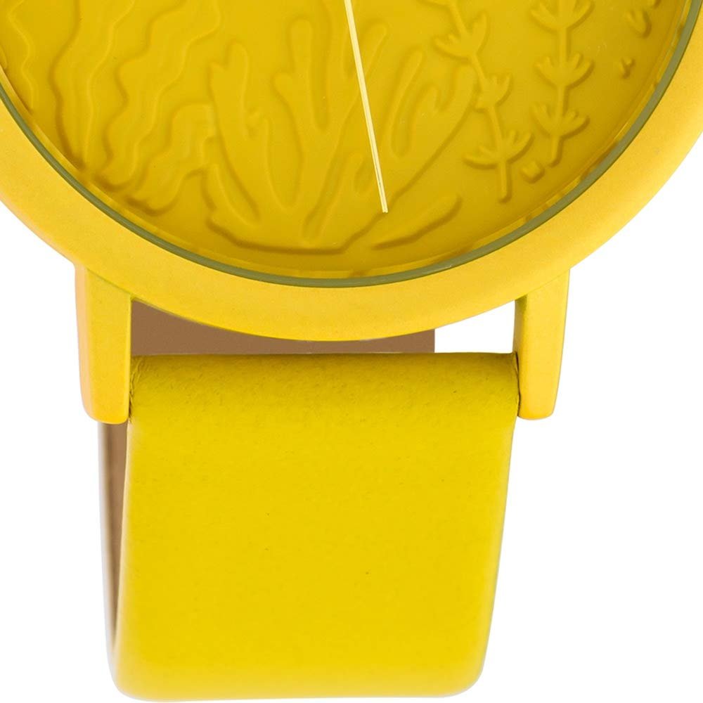 Женские часы Oozoo Summer Vibes Кожаный ремешок 36 мм Горчично-желтый C10602, Желто-желтый, золотой, Ремешок., фото №3