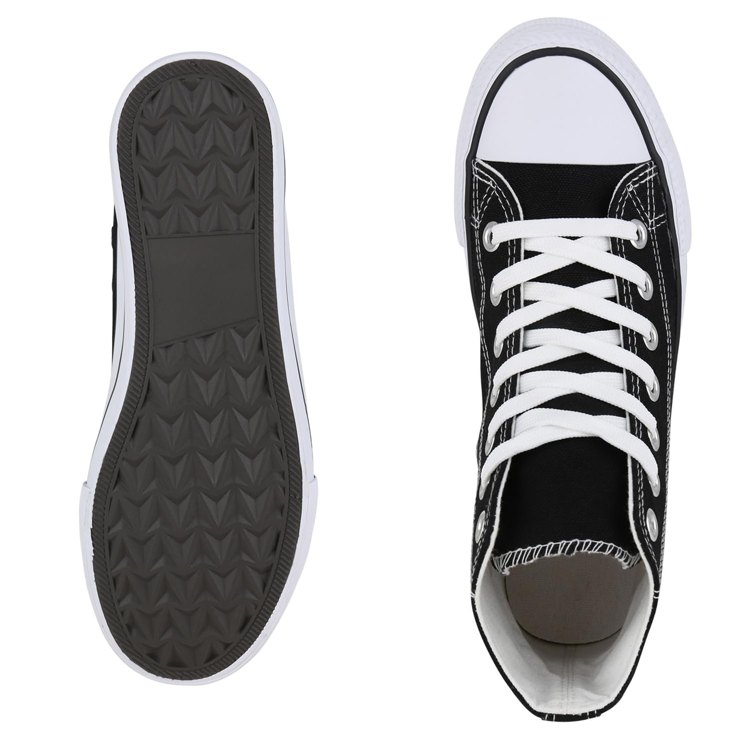 Чоловічі Кросівки VAN HILL Високі На Шнурівці Зручні Базові Для Дозвілля Тканинні, фото №4