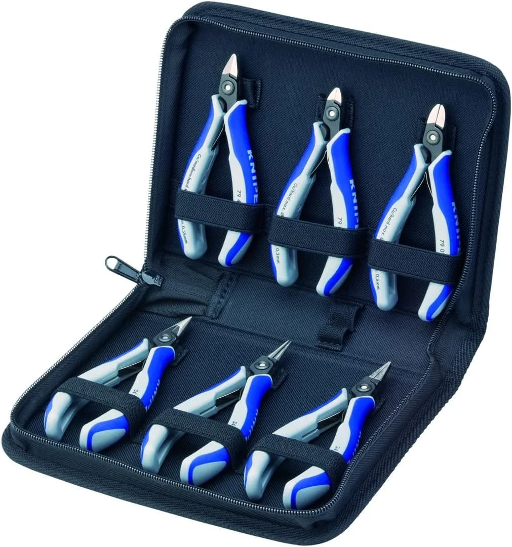 Набор плоскогубцев KNIPEX для электроники, 6 шт, 215 мм 00 20 16 P, фото №1