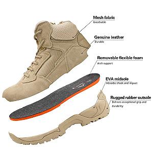 Мужские ботинки NORTIV 8 Military Tactical Security Combat Army Outdoor Trekking synthetic.ua - Фото 1