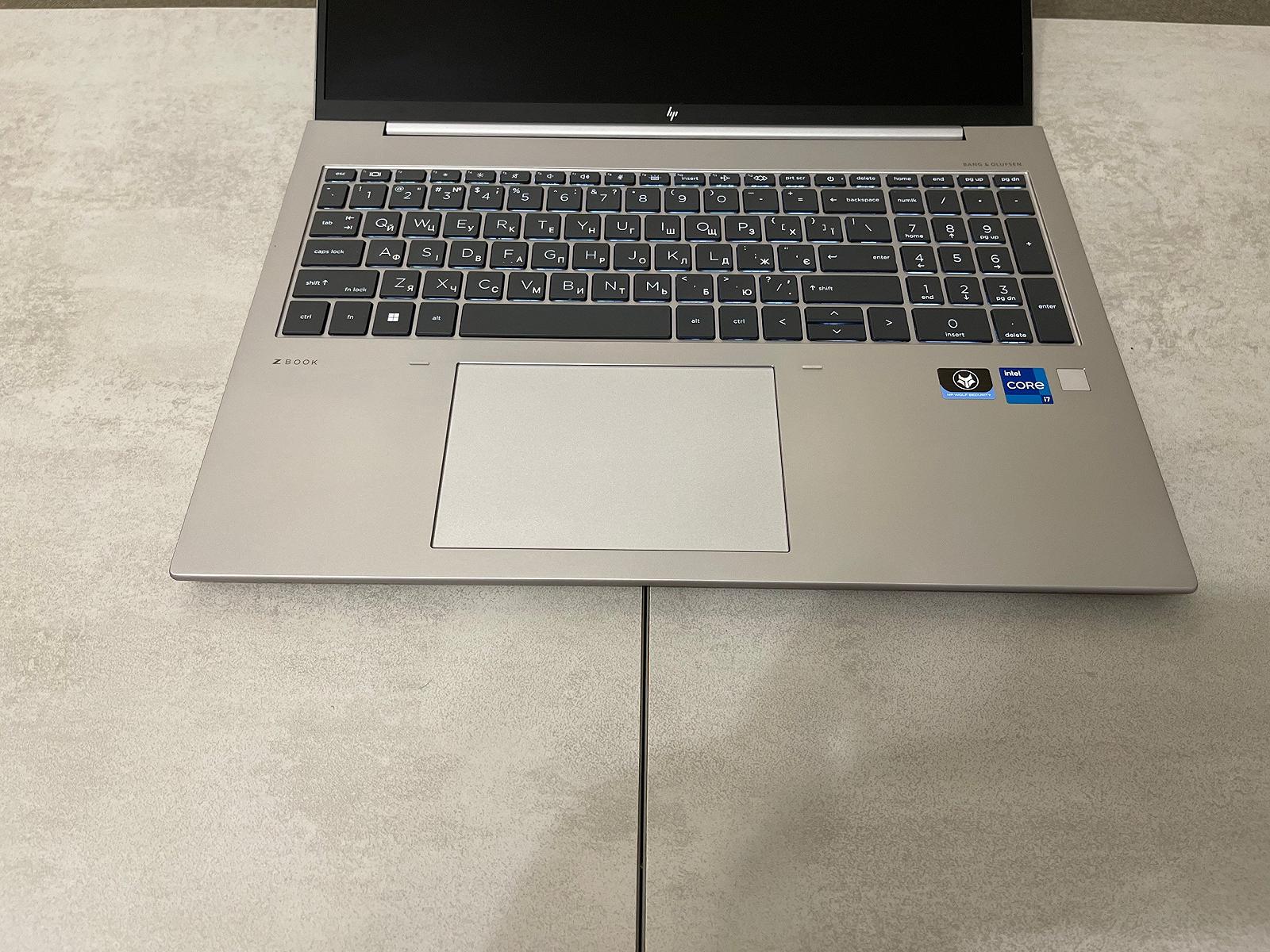 Ультрабук HP Zbook FireFly 16 G9, 16", i7-1255U, 16GB, 512GB, Nvidia 4GB, фото №4 Ультрабук HP Zbook FireFly 16 G9, 16", i7-1255U, 16GB, 512GB, Nvidia 4GB, фото №4