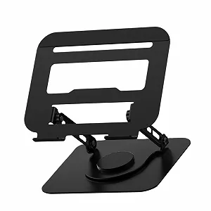 Подставка для ноутбука Регулируемая с вращающимся на 360 градусов основанием, складной держатель для ноутбука для стола, эргономичный компьютер, ноутбук - Фото 1