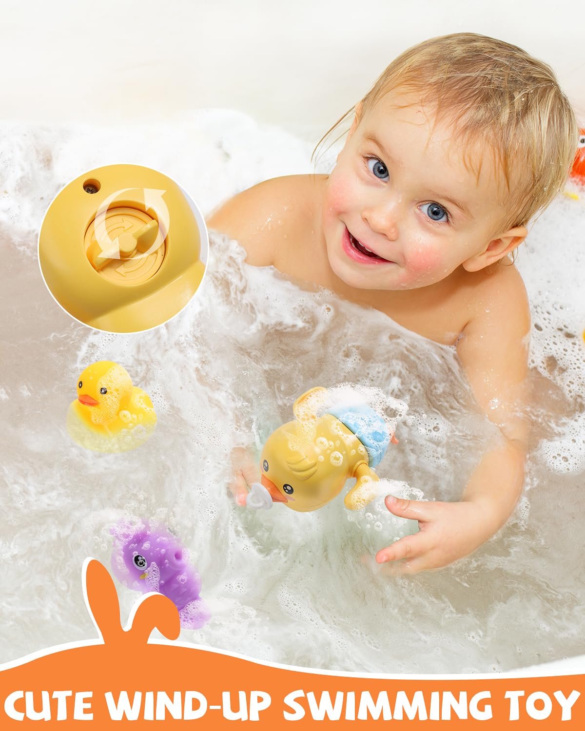 Іграшка для ванни CUTE STONE з 2 лійками для душу, фото №6