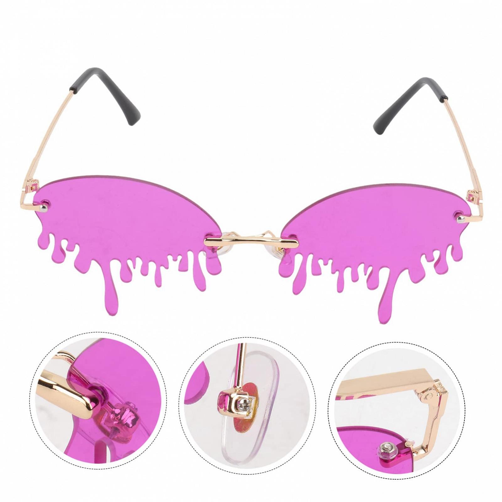 Очки PACKOVE Без оправы Сердцевидные Розовый Фиолетовый, фото №3