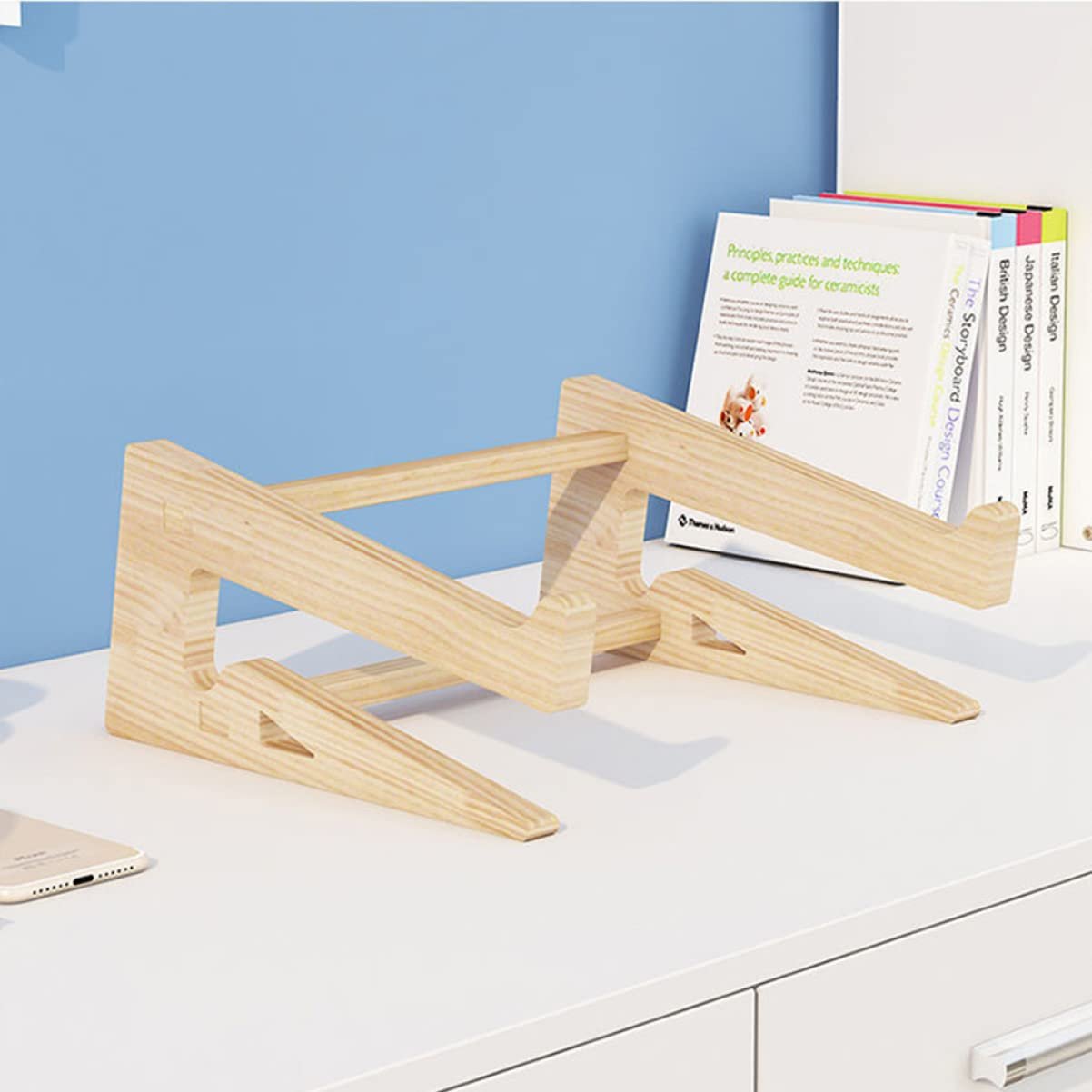 Подставка для ноутбука TEHAUX Деревянная, фото №5