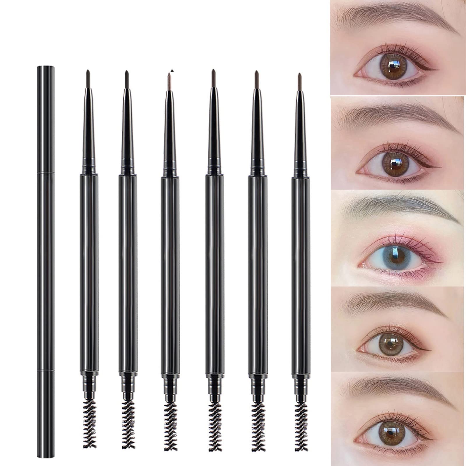 Олівець для брів Stylist Водостійкий ультратонкий механічний Grey One Size, фото №4