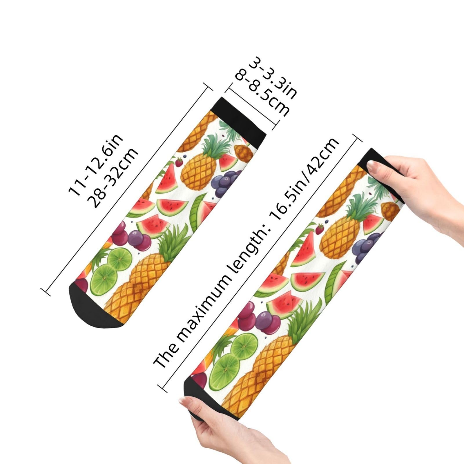 Носки SSIMOO Фрукты Ананас Ягоды Виноград Апельсин, фото №5