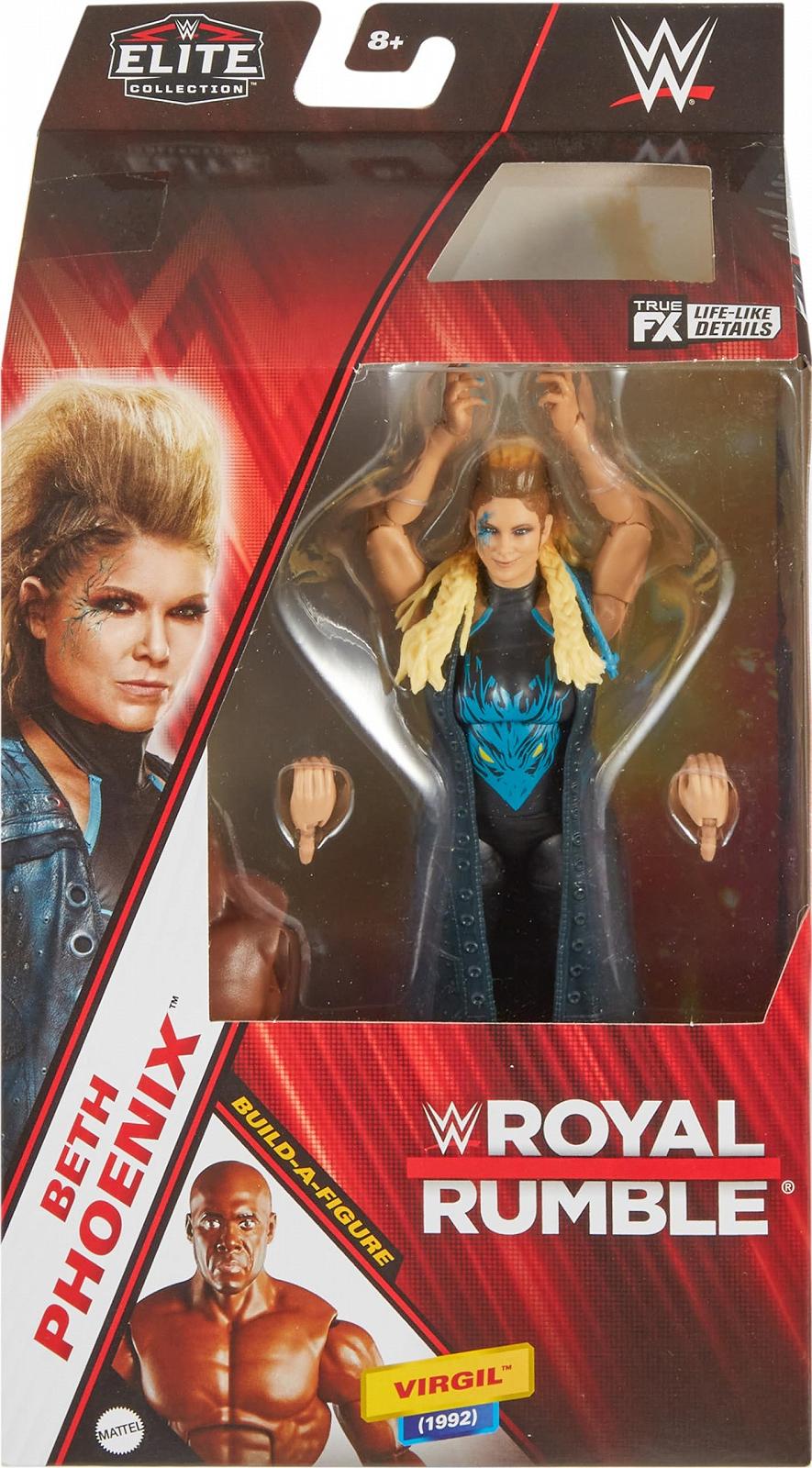 Фігурка Mattel WWE Elite Collection Royal Rumble Beth Phoenix з аксесуарами та частинами Virgil Build-A-Figure, HVF81, фото №2
