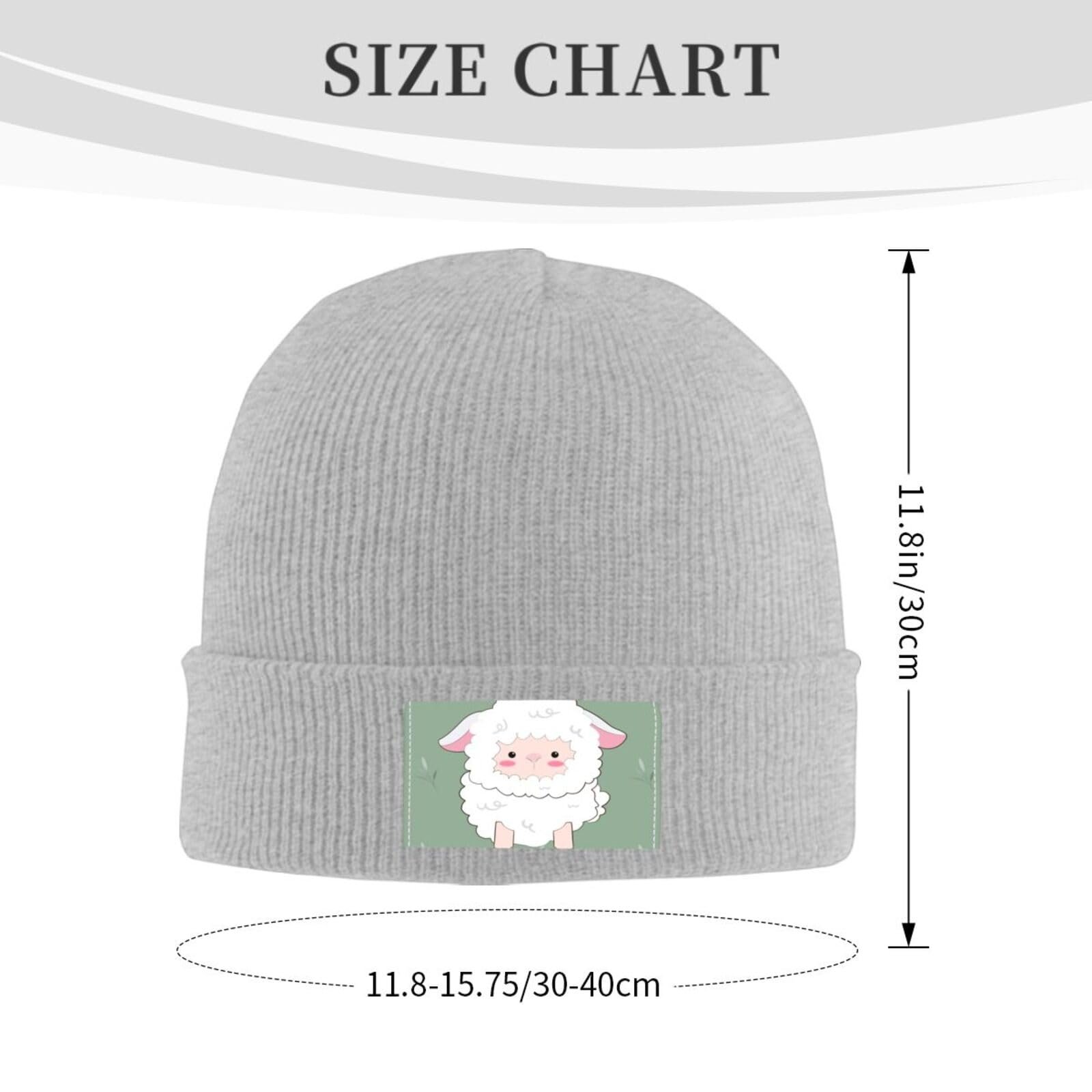 В'язана шапка BROLEO з зображенням милого ягняти, м'яка, фото №1 В'язана шапка BROLEO з зображенням милого ягняти, м'яка, фото №1