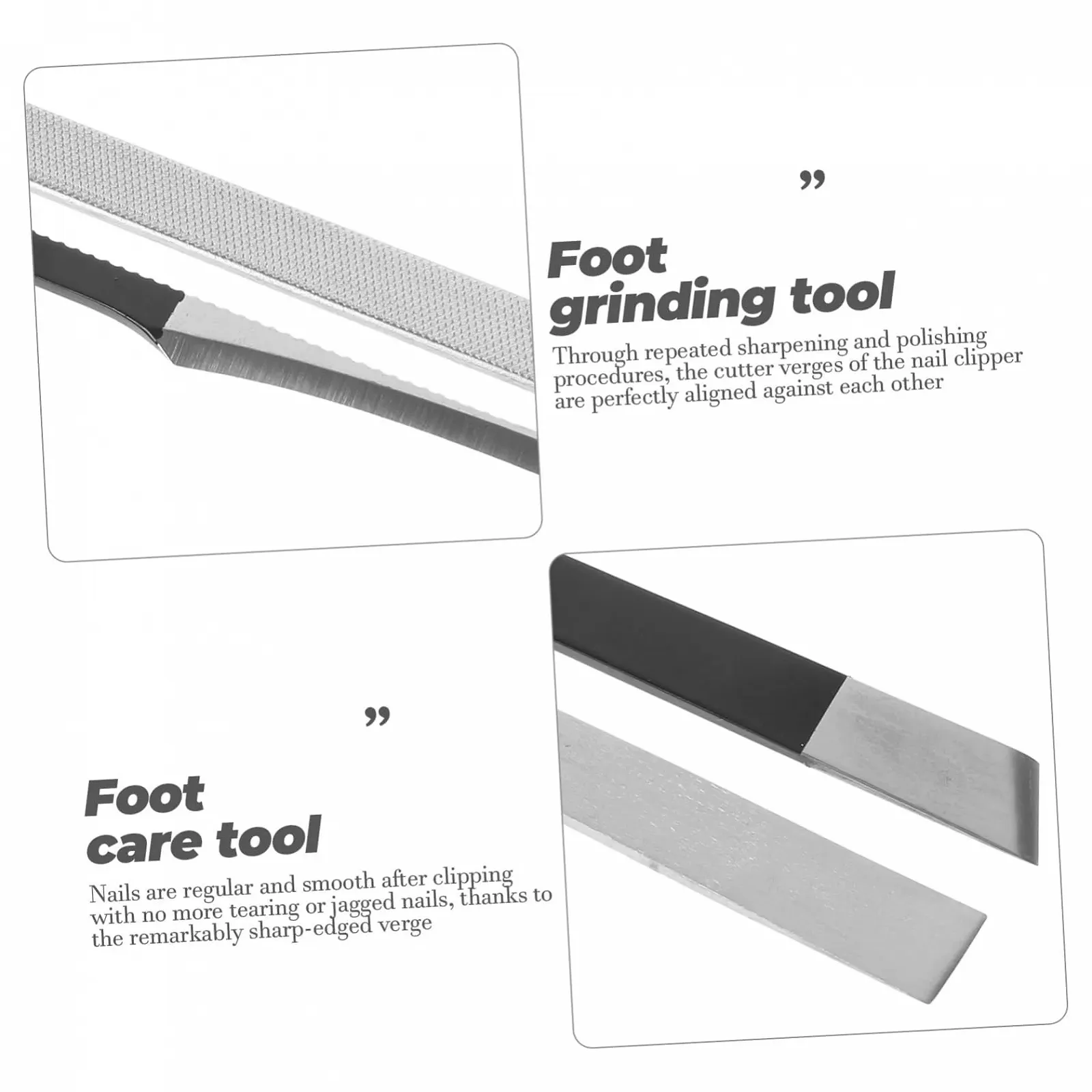 Набор инструментов для педикюра CALLARON 4 предмета Черный Портативный для путешествий и ежедневного использования, фото №8