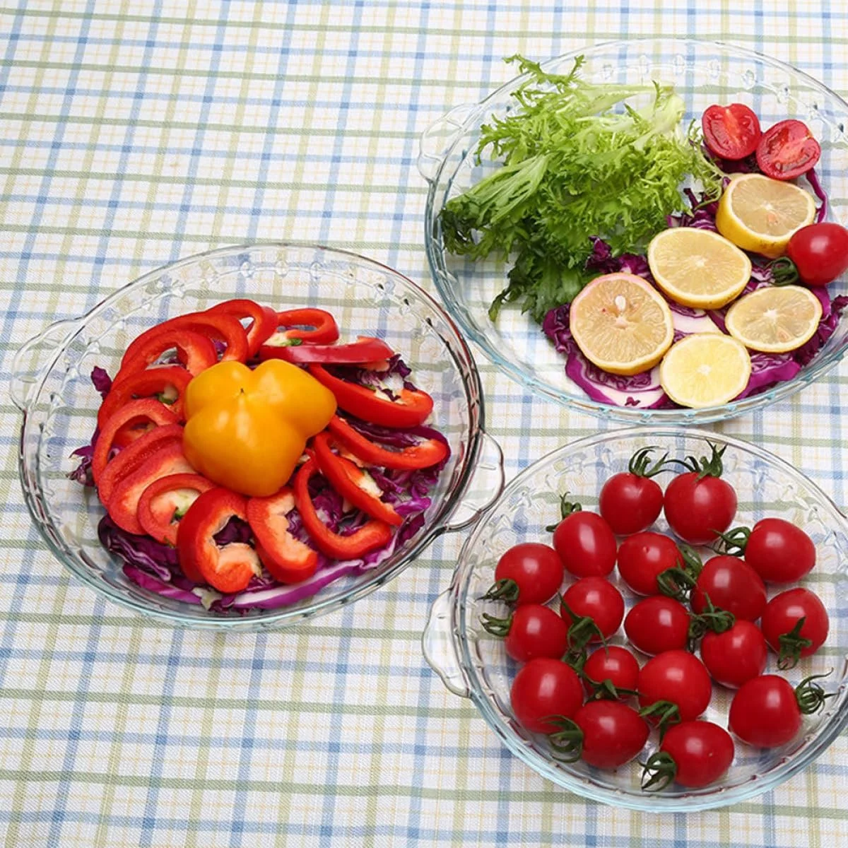 Противень BESPORTBLE из термостойкого закаленного стекла круглый прозрачный для микроволновой печи и духовки, фото №5