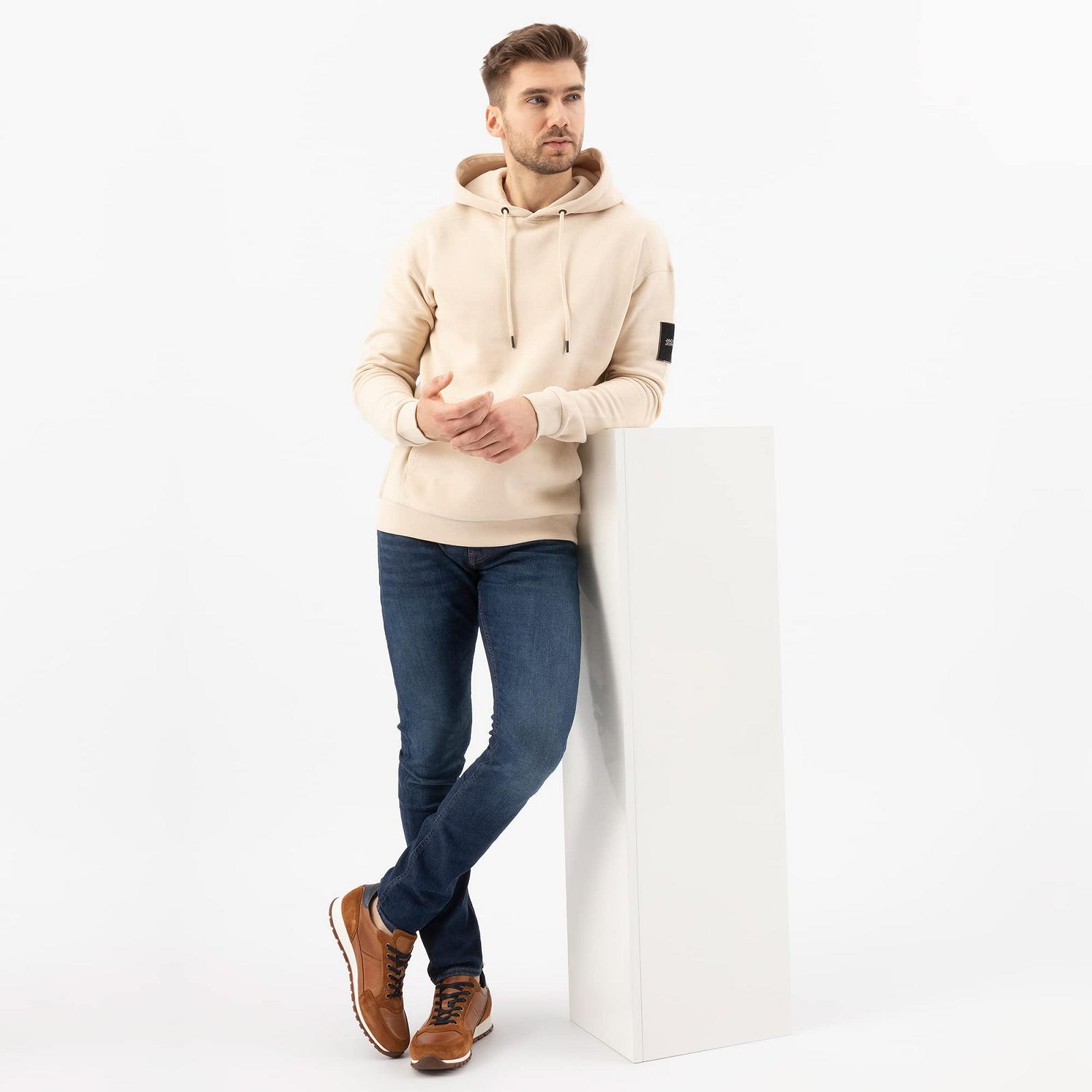 Кросівки чоловічі WOJAS шкіряні з м'якою підкладкою темно-сині 10051, фото №5