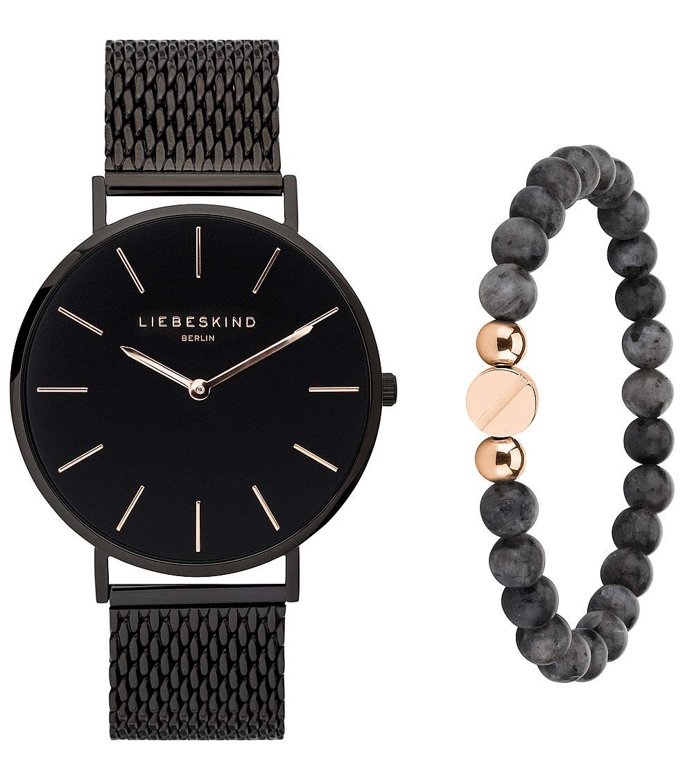 Набор: Часы Liebeskind Berlin Черный + Браслет, фото №1