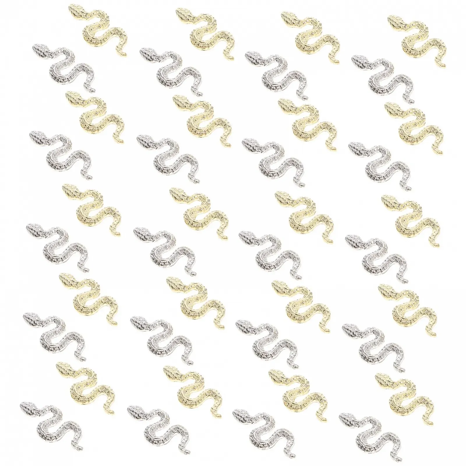 Змії з цинкового сплаву 3D Beaupretty, 40 шт, фото №1