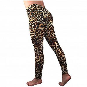 Леггинсы Leopard Женские Спортивные Для фитнеса с высокой талией и леопардовым принтом, пижамные, длинные эластичные, сексуальная спортивная одежда, компрессионные,Для тренажерного зала, спортивные,Для бега - Фото 1