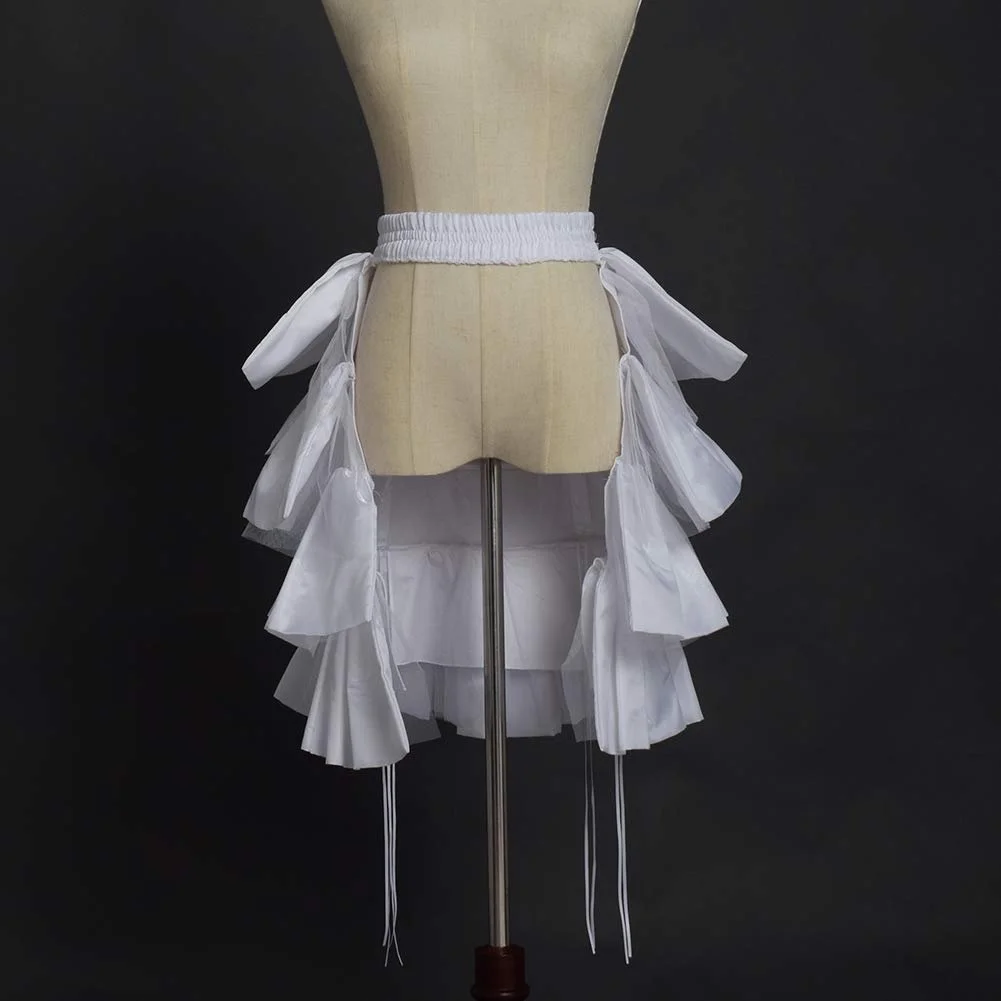 Спідниця-пачка Steampunk Gothic Victorian Ruffle Adjustable Costume GRACEART Біла, фото №3