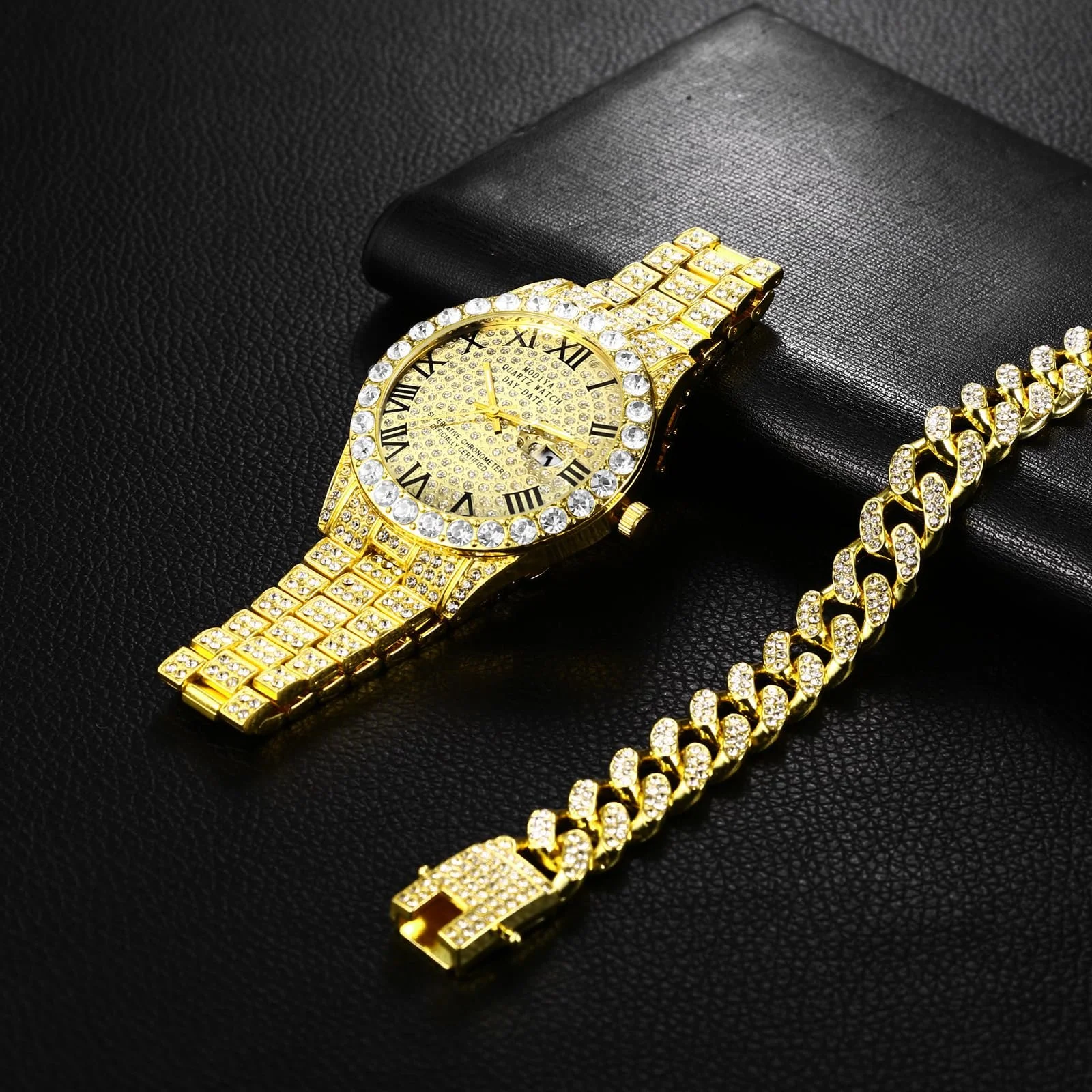 Чоловічий годинник OIDEA Кварцовий аналоговий з римським циферблатом та календарем Срібний/Золотий, фото №5 Чоловічий годинник OIDEA Кварцовий аналоговий з римським циферблатом та календарем Срібний/Золотий, фото №5