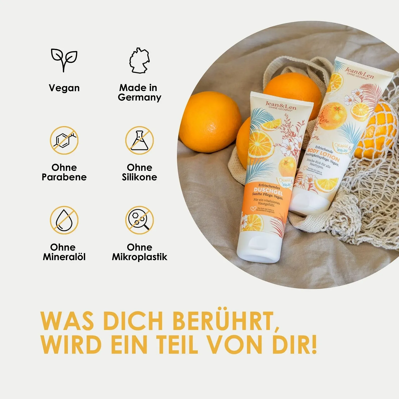 Лосьйон для тіла Jean & Len Orange & Ginger Легка текстура 250 мл, фото №6 Лосьйон для тіла Jean & Len Orange & Ginger Легка текстура 250 мл, фото №6