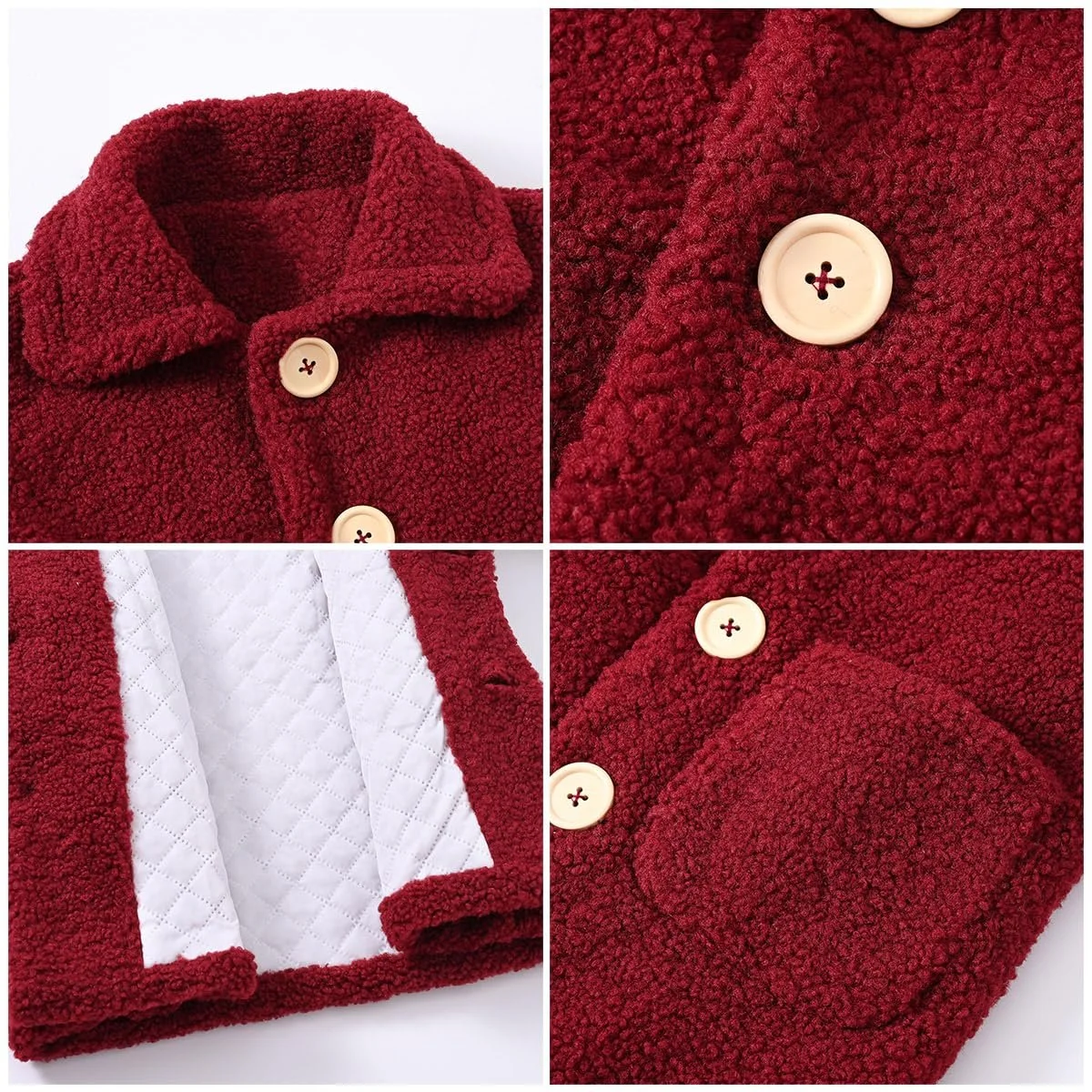 Зимове пальто IBTOM CASTLE для дівчат, флісове, тепле, фото №5