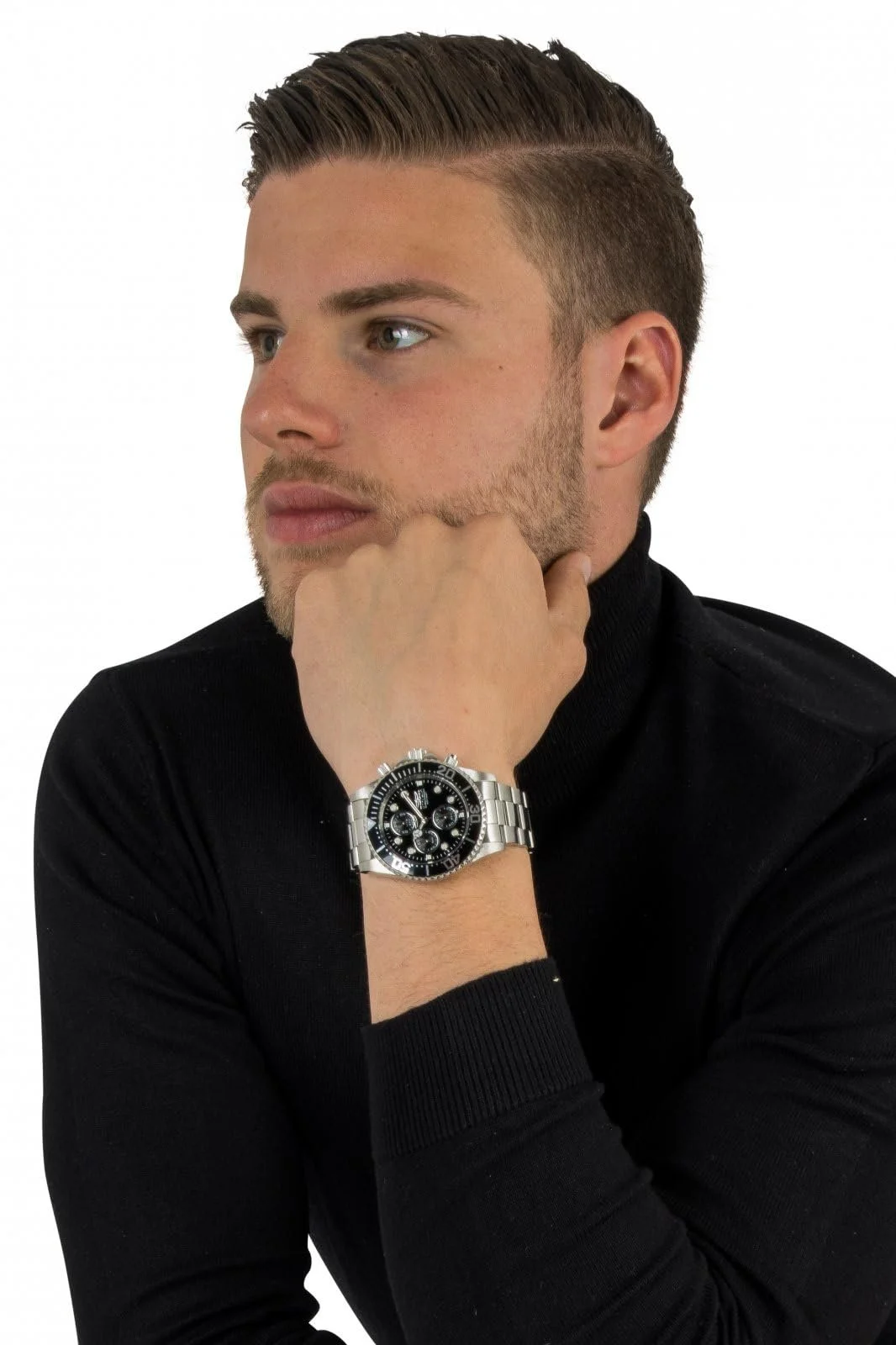 Часы наручные Invicta Pro Diver Мужские 1768 Кварцевые Черный циферблат, нержавеющая сталь, фото №8 Часы наручные Invicta Pro Diver Мужские 1768 Кварцевые Черный циферблат, нержавеющая сталь, фото №8