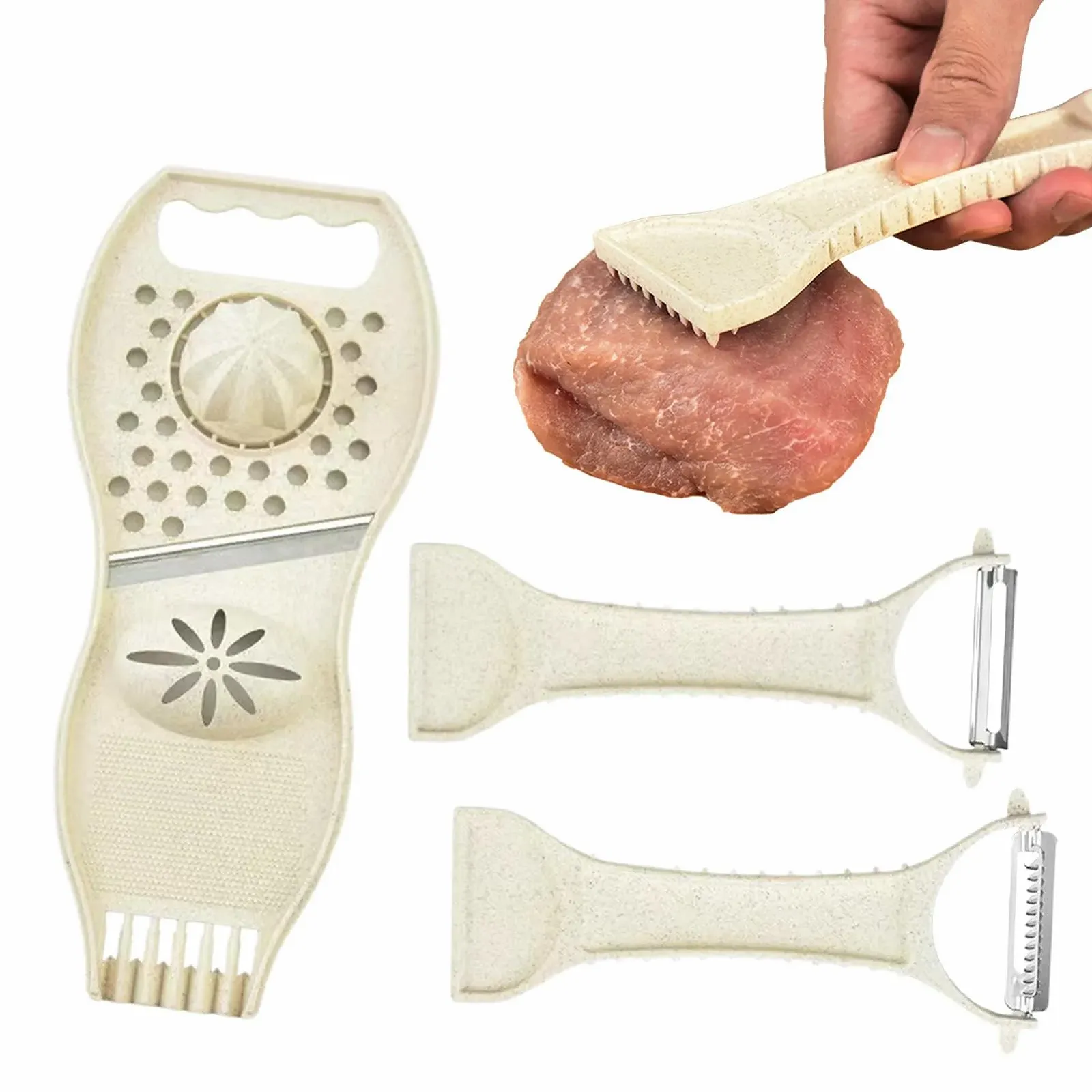 Ручна овочерізка для кухні для нарізки та вижимання соку з цибулі, часнику, моркви, фото №1