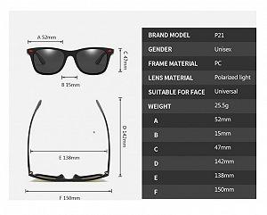 Солнцезащитные очки SuNi UV 400 Черный 4377827999 synthetic.ua - Фото 1