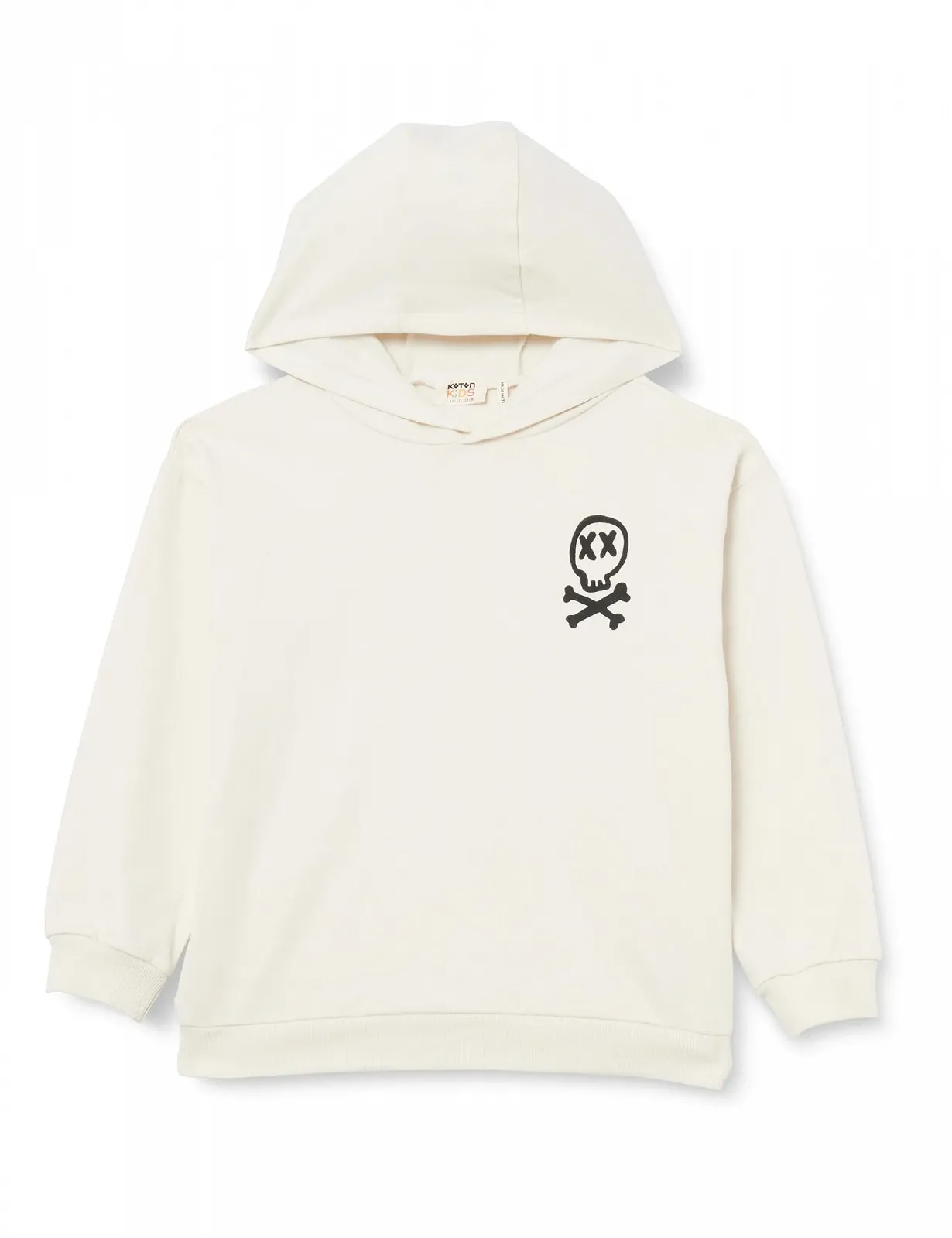 Толстовка Koton Basic з капюшоном та кишенею кенгуру, бавовна, фото №1