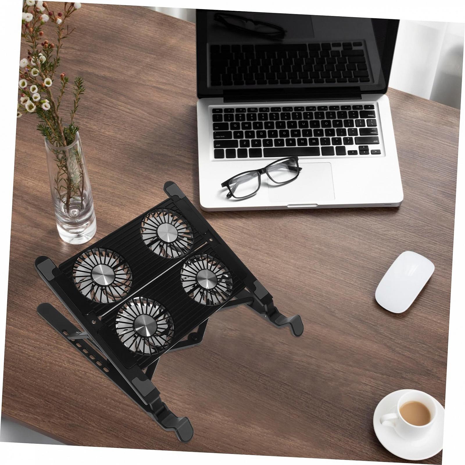 Охолоджуюча підставка для ноутбука iplusmile з USB вентилятором, регульована ергономічна, фото №5 Охолоджуюча підставка для ноутбука iplusmile з USB вентилятором, регульована ергономічна, фото №5